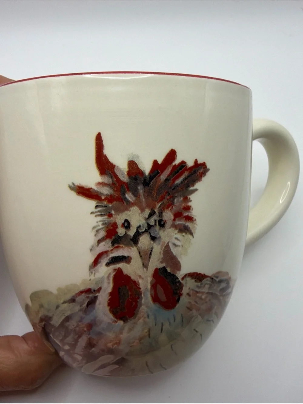 Jacques Pepin Sur La Table Rooster Mug Handcrafted Earthenware Italy